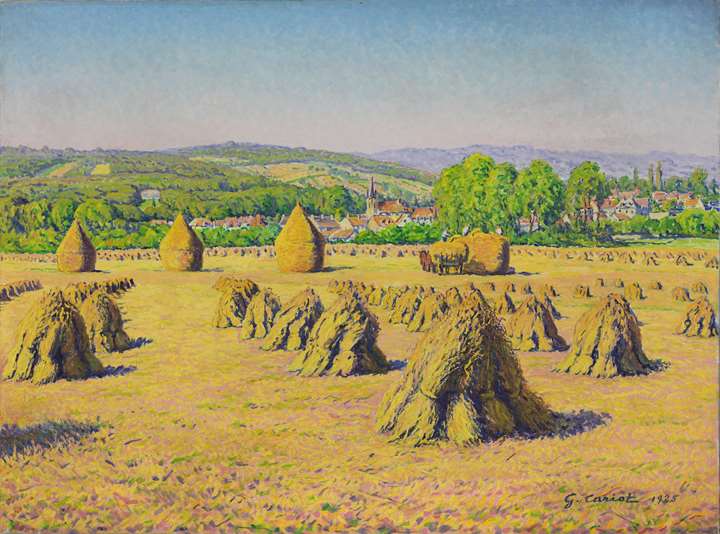 Moissons près du Village